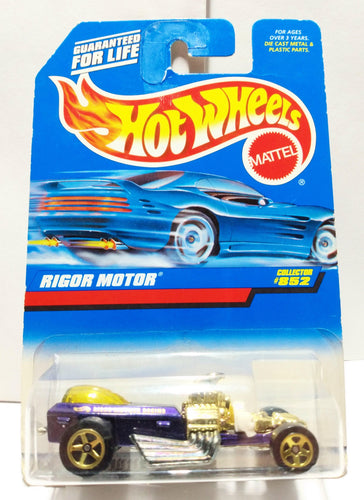 Hot Wheels Collector #852 Rigor Motor Concept Race Car 1998 - TulipStuff