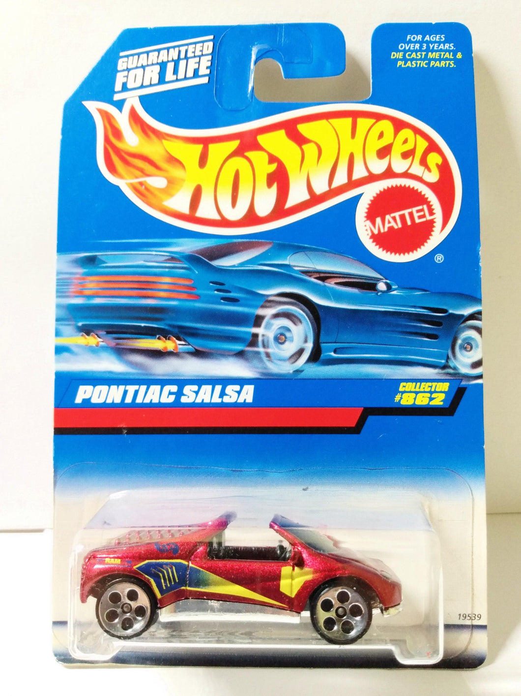 Hot Wheels Collector #862 Pontiac Salsa Convertible Sports Car 1998 - TulipStuff