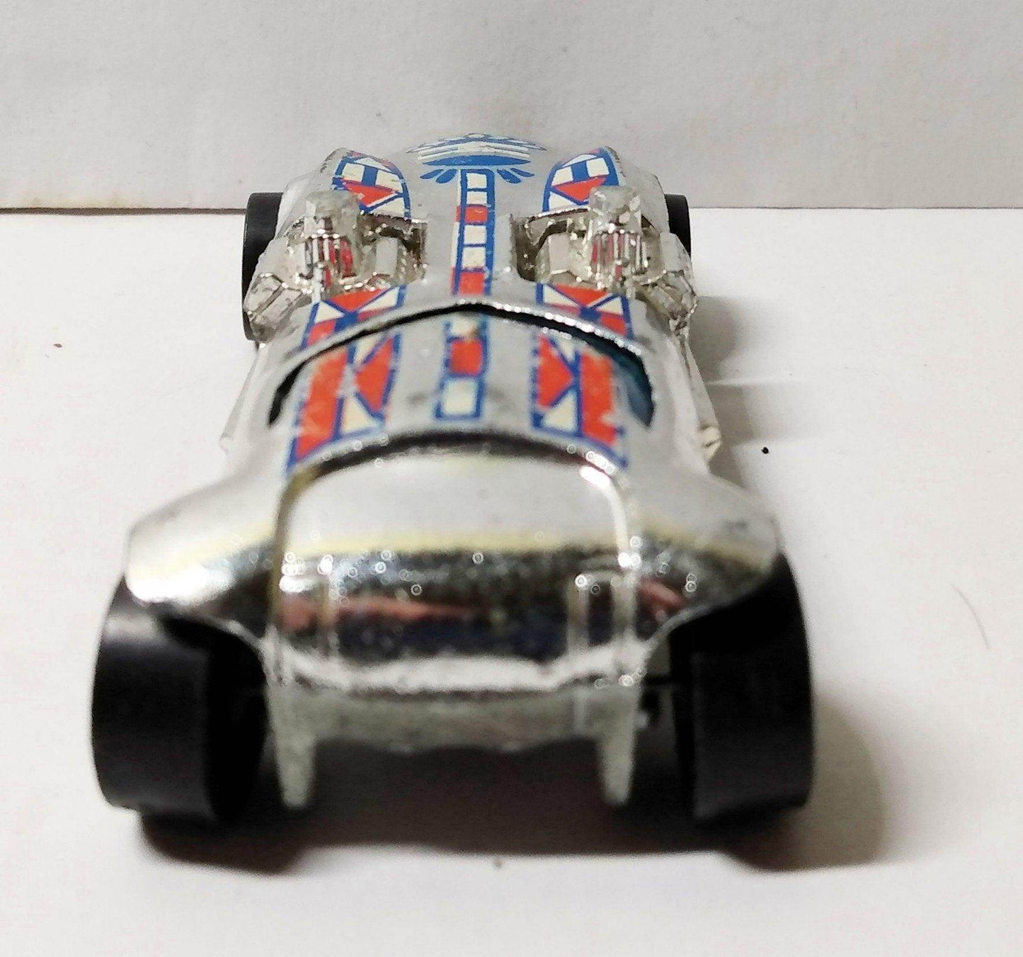Hot Wheels 9509 Super Chromes Twin Mill Hong Kong 1976 bw - TulipStuff