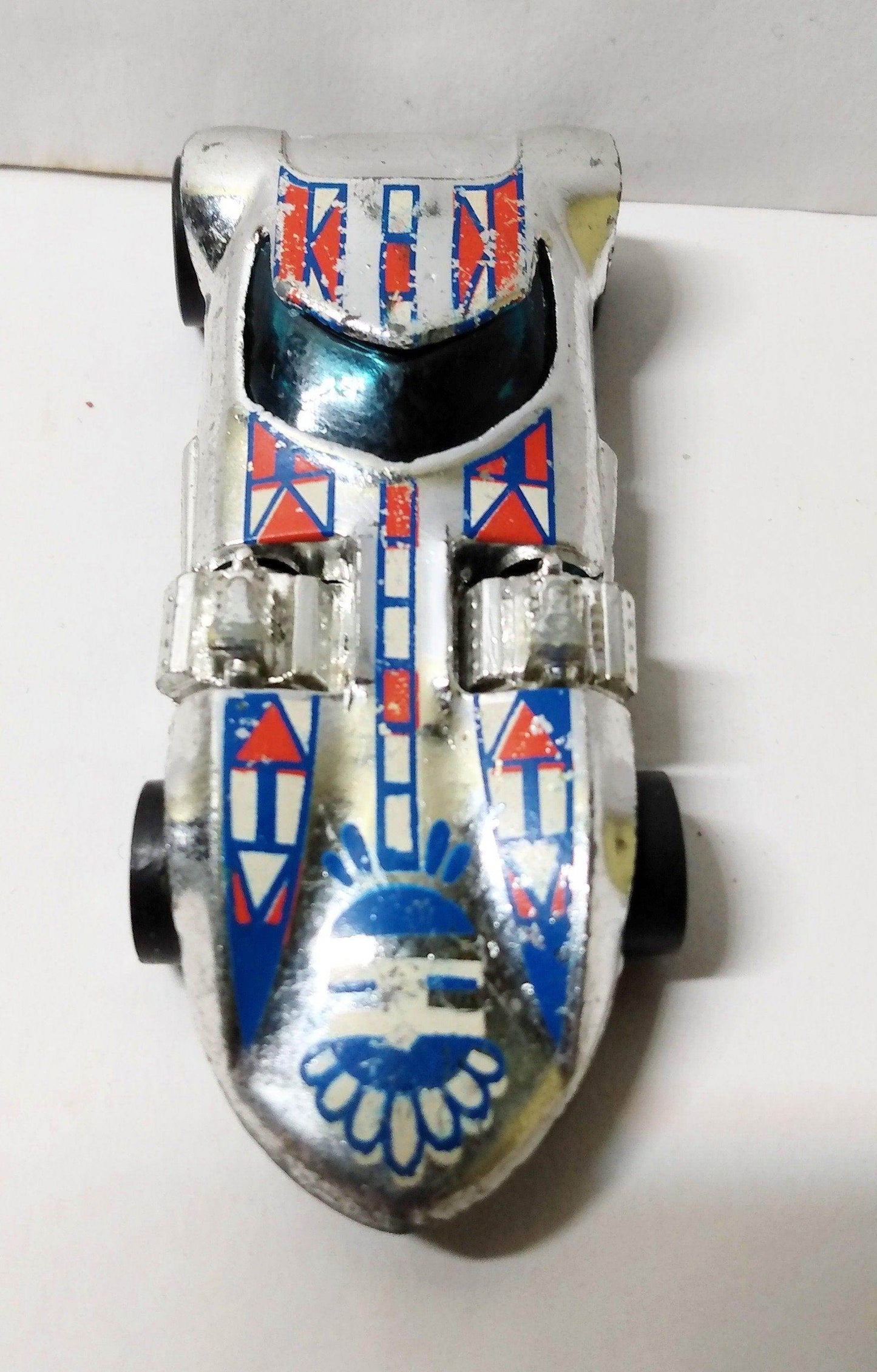 Hot Wheels 9509 Super Chromes Twin Mill Hong Kong 1976 bw - TulipStuff