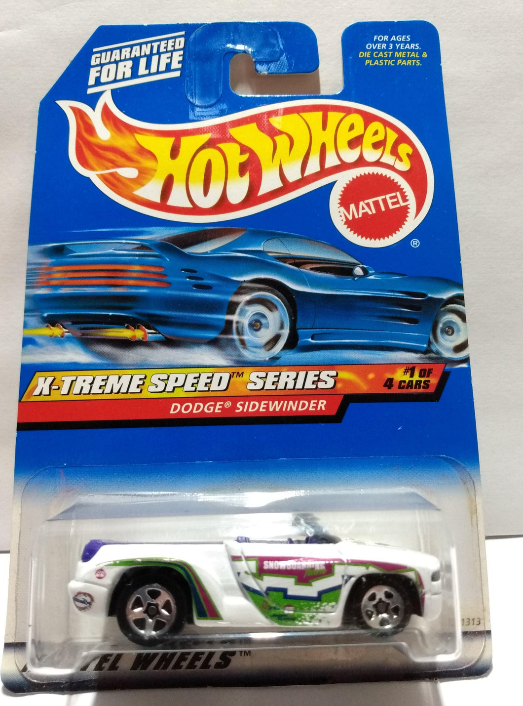 Hot Wheels X-Treme Speed Dodge Sidewinder Collector #965 1998 - TulipStuff