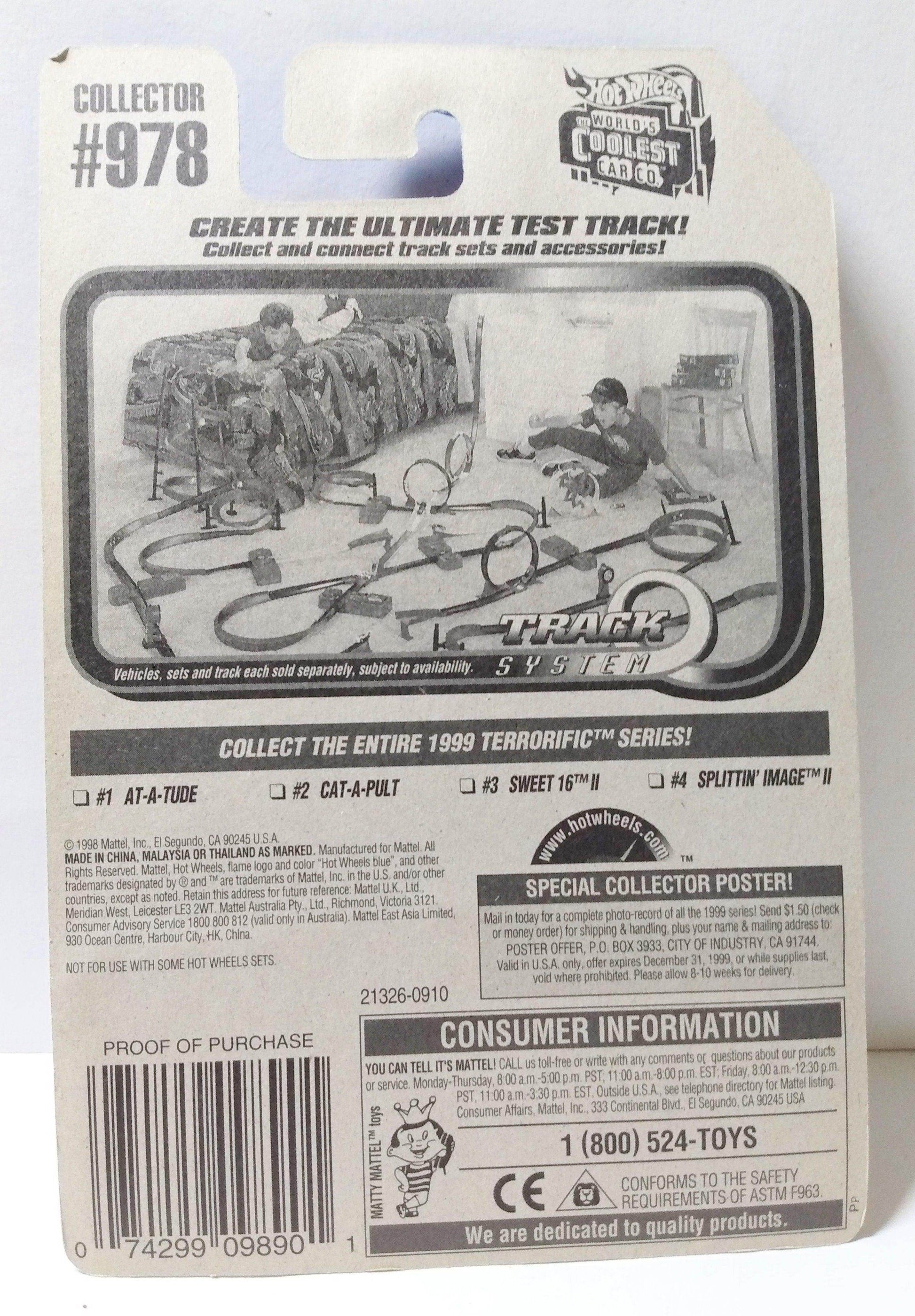 Hot Wheels Terrorific Series Cat-A-Pult Race Car Collector #978 - TulipStuff