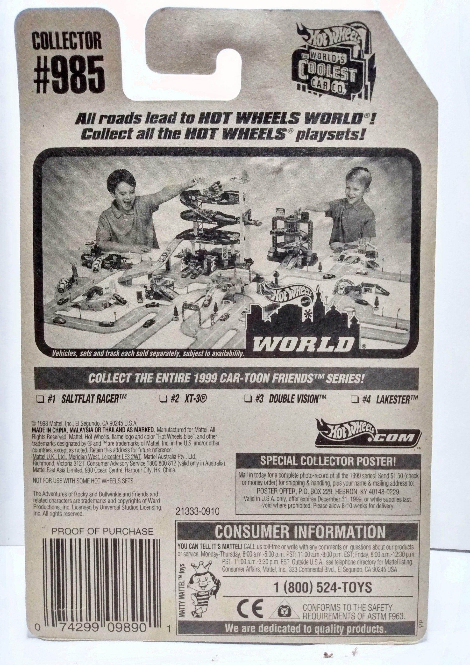 Hot Wheels Car-toon Friends Series Saltflat Racer Collector #985 1998 - TulipStuff