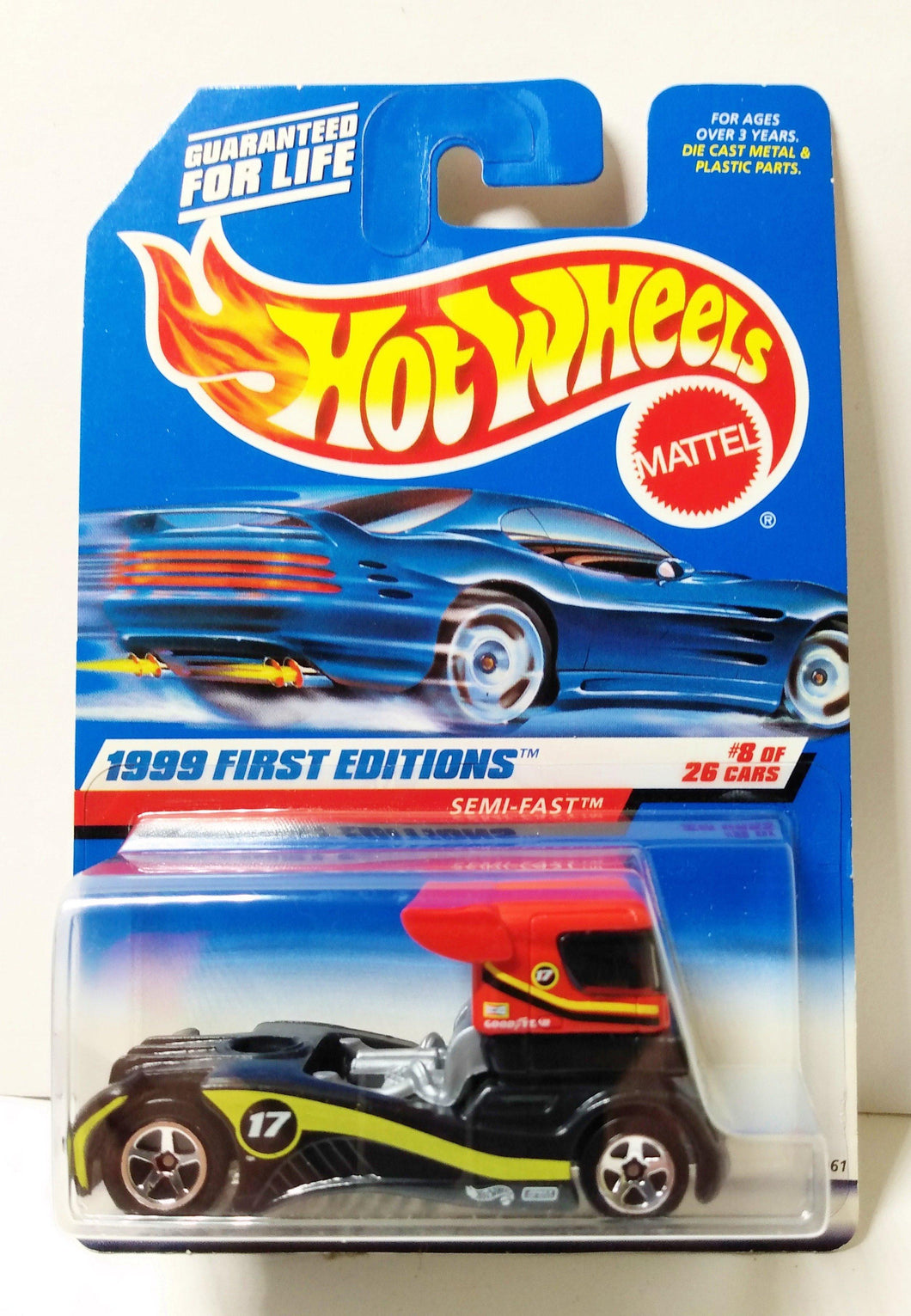 Hot Wheels 1999 First Editions Semi-Fast Race Truck Collector #914 - TulipStuff