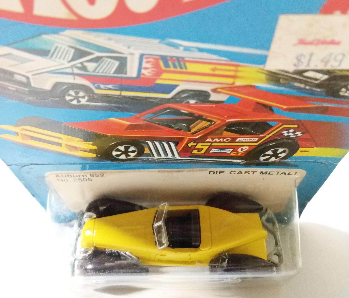 Hot Wheels 2505 Auburn 852 Hong Kong 1980 brown fenders interior - TulipStuff