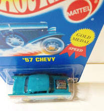 Load image into Gallery viewer, Hot Wheels Collector #213 &#39;57 Chevy 1994 Gold Medal Speed uhg - TulipStuff
