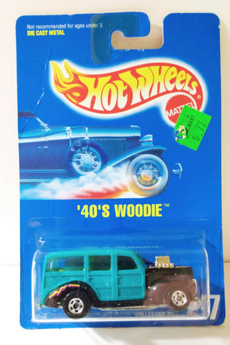 Hot Wheels Collector #217 '40's Woodie Wagon bw 1993 - TulipStuff