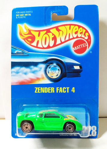 Hot Wheels Collector #228 Zender Fact 4 Sports Car Green uh 1994 - TulipStuff