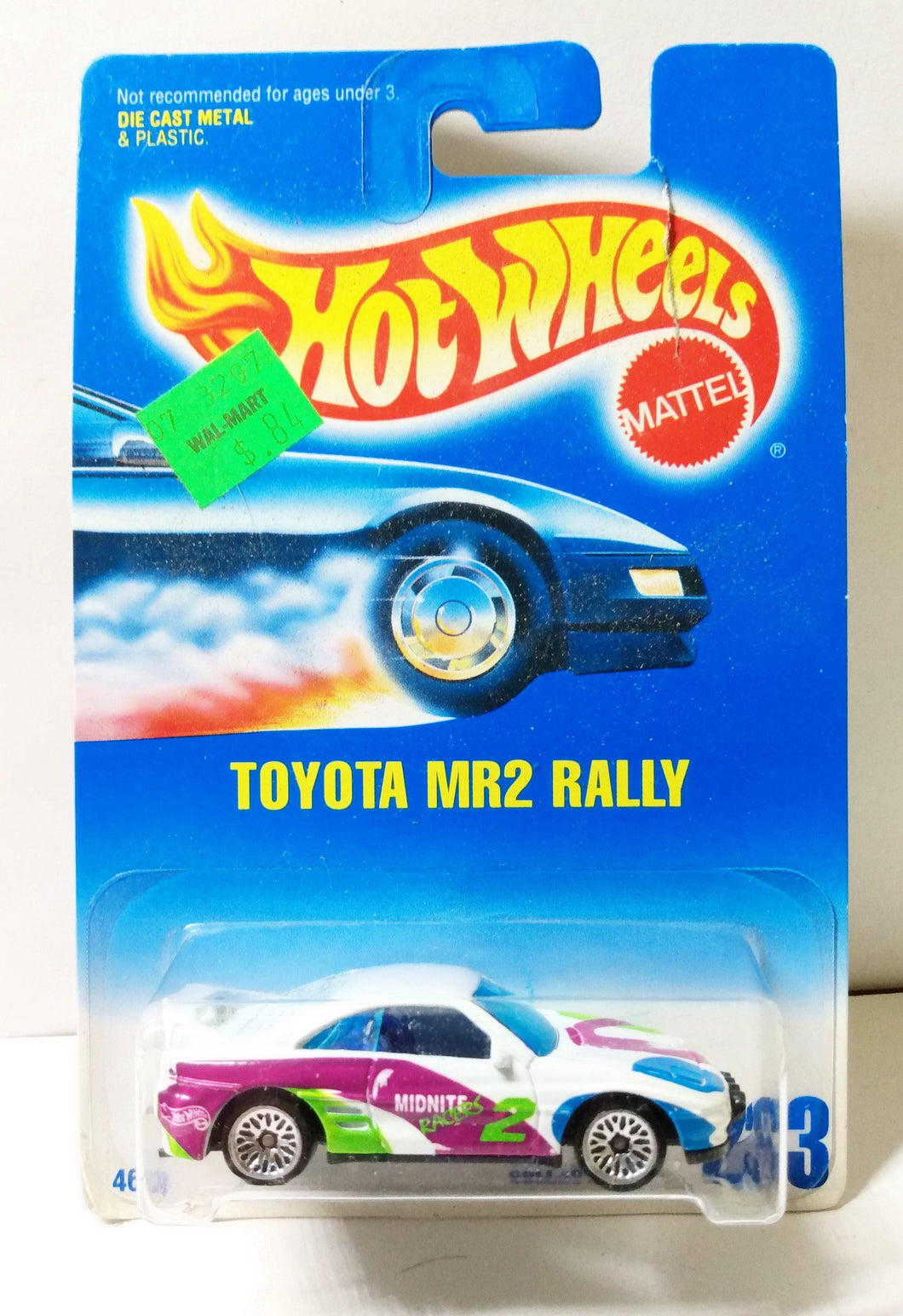Hot Wheels Collector #233 Toyota MR2 Rally Diecast Sports Car 1997 - TulipStuff