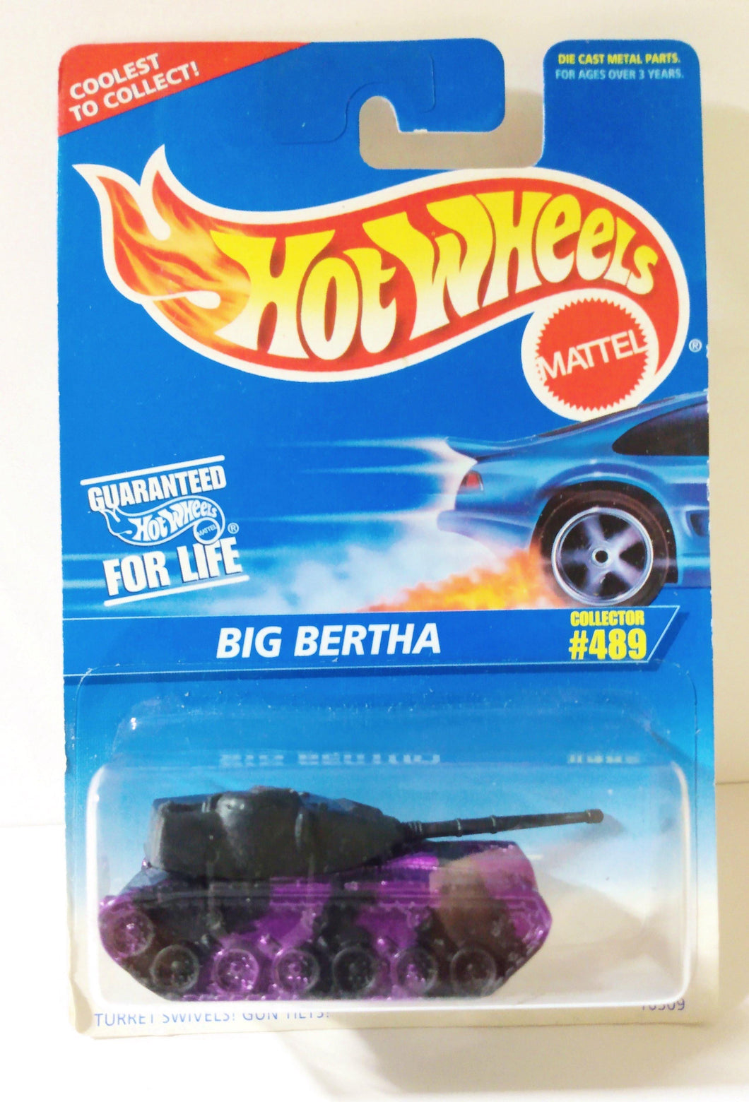 Hot Wheels Collector #489 Big Bertha Army Tank 1997 - TulipStuff