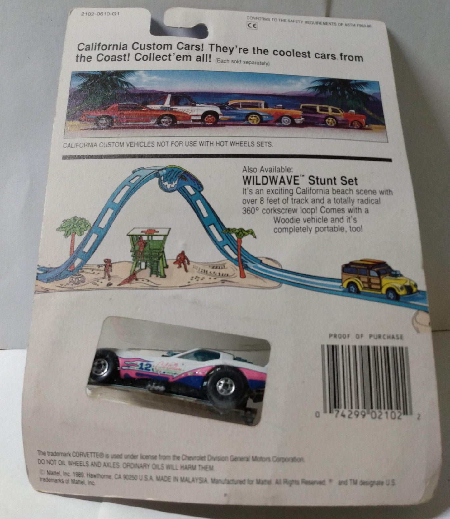 Hot Wheels California Custom Corvette Funny Car 1989 - TulipStuff