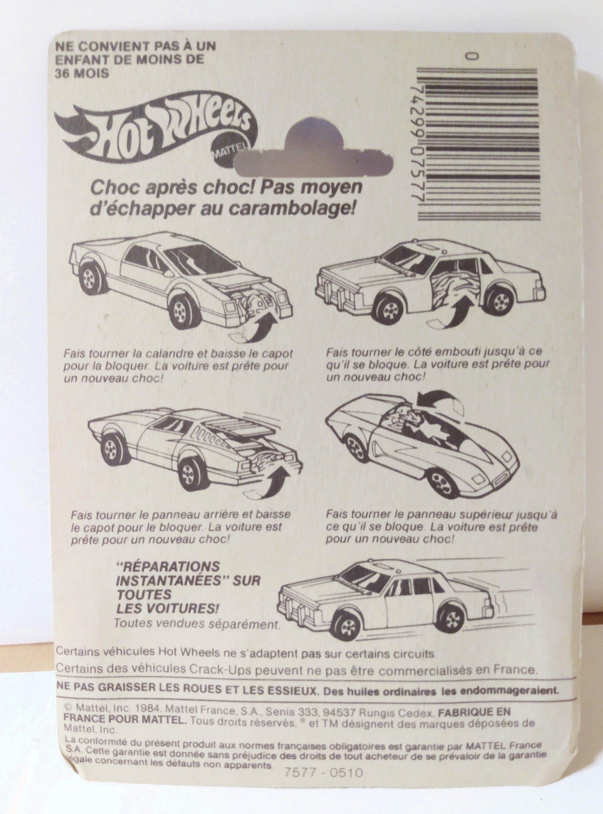 HOT WHEELS SUPER CRACK UPS 1984 ou 1985 MATTEL FRANCE MINT BOX EUR 16,00 - FR HOT WHEELS SUPER CRACK UPS 1984 ou 1985 MATTEL FRANCE MINT BOX EUR 16,00 - FR
