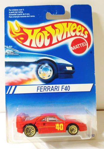 Hot Wheels 13582 Ferrari F40 Canada International Card 1994 - TulipStuff