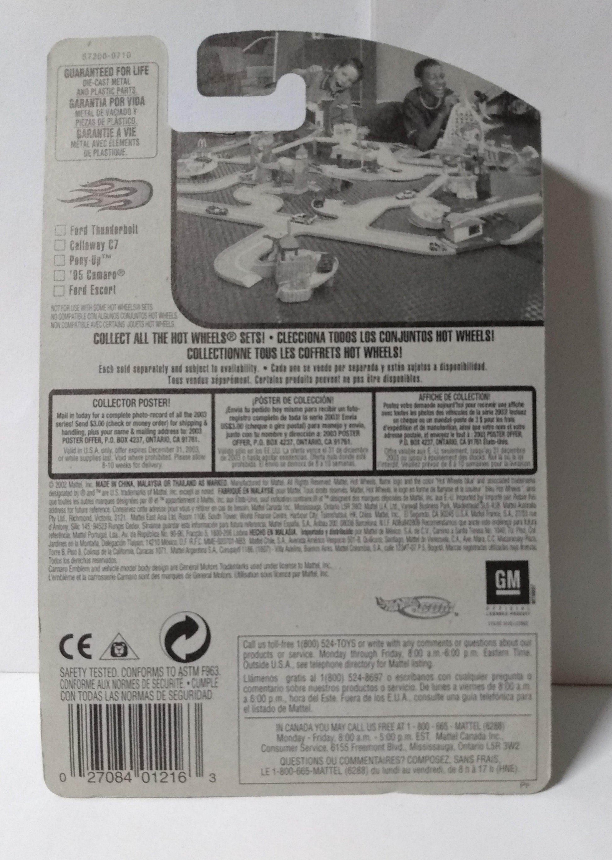 Hot Wheels Flamin' HW '95 Chevy Camaro Convertible 2003 #063 - TulipStuff