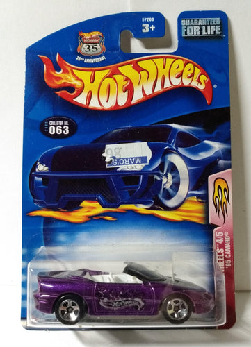 Hot Wheels Flamin' HW '95 Chevy Camaro Convertible 2003 #063 - TulipStuff