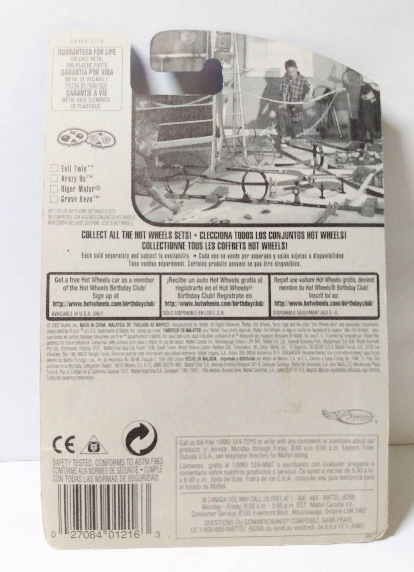 Hot Wheels Grave Rave Wagon Delivery Truck 2002 Collector #102 - TulipStuff