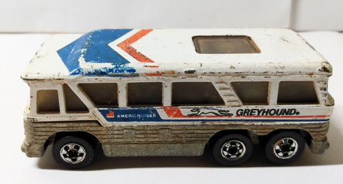 Hot Wheels 1127 Greyhound MC-8 Americruiser Bus Hong Kong 1980 - TulipStuff