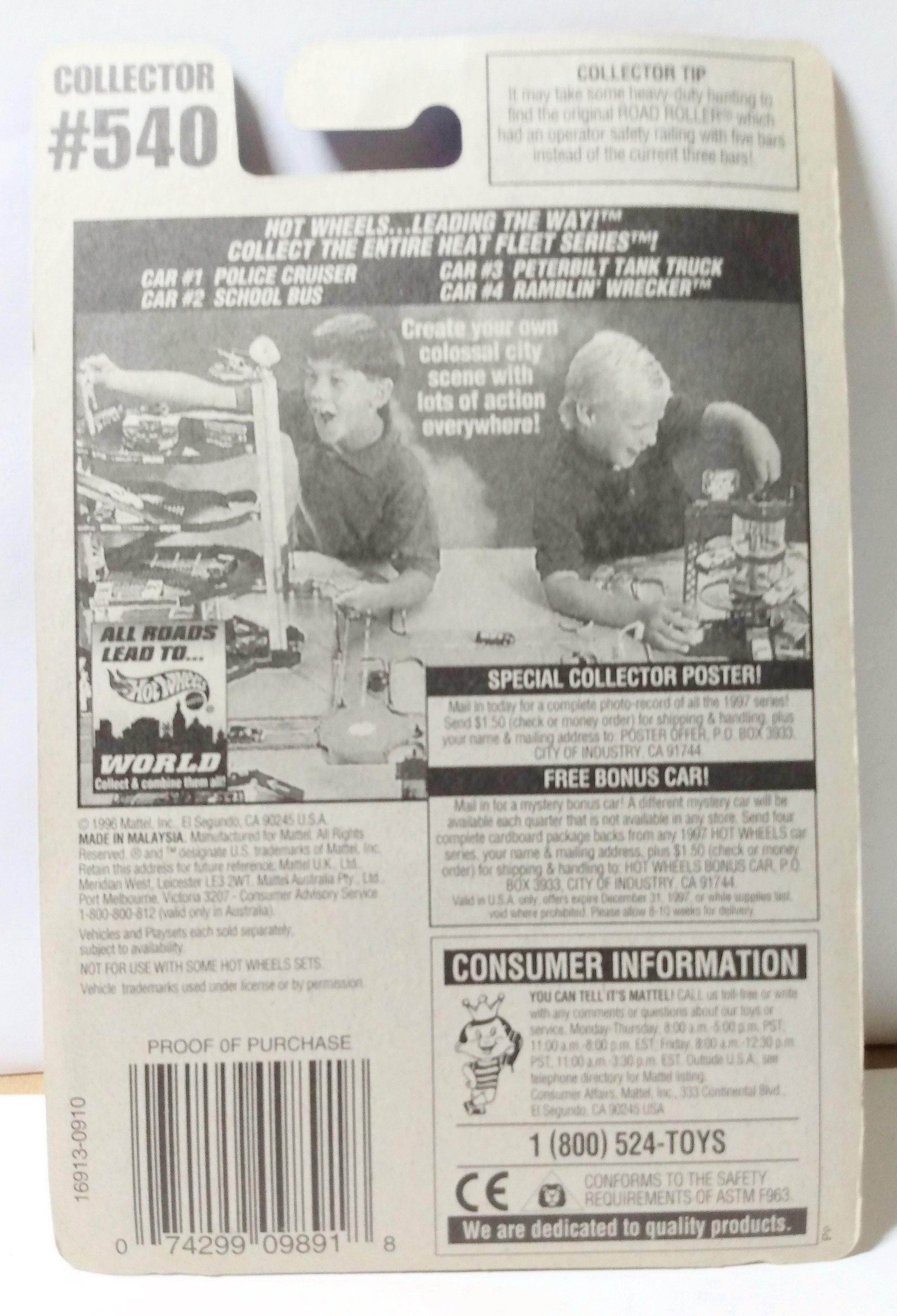 Hot Wheels Heat Fleet Collector #540 Ramblin' Wrecker Tow Truck 1996 - TulipStuff