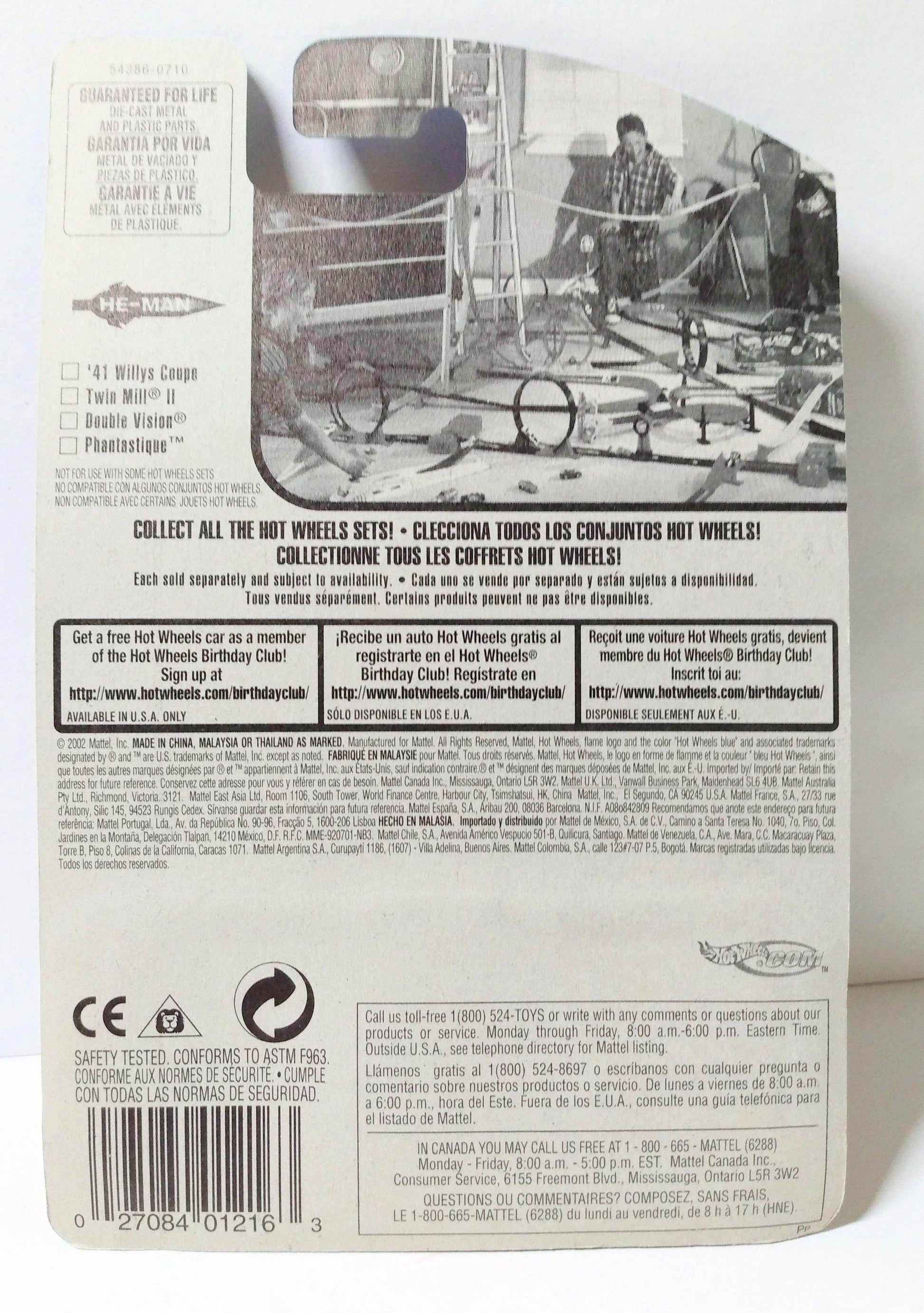 Hot Wheels He-Man Series Twin Mill II 2002 Collector #092 - TulipStuff