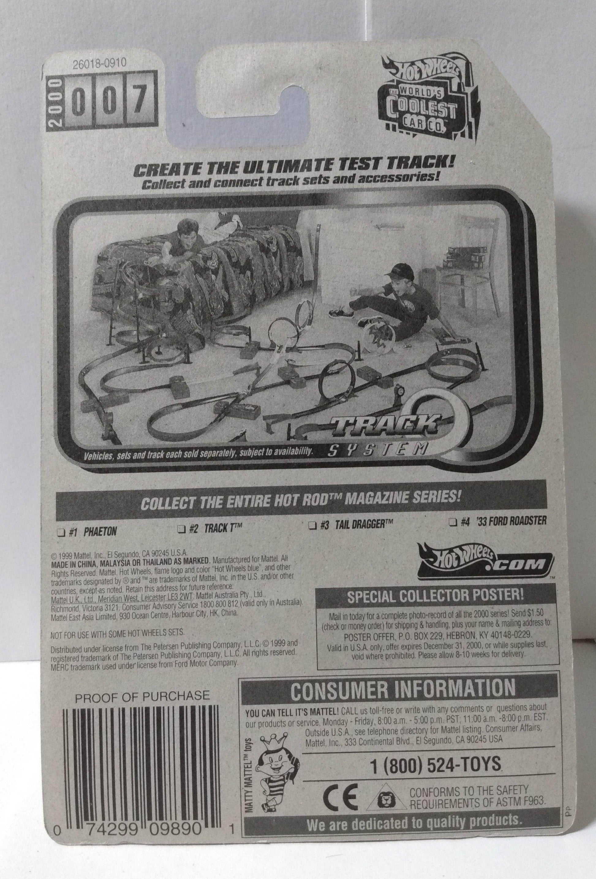 Hot Wheels Hot Rod Magazine 2000 #007 Tail Dragger '41 Ford Coupe - TulipStuff