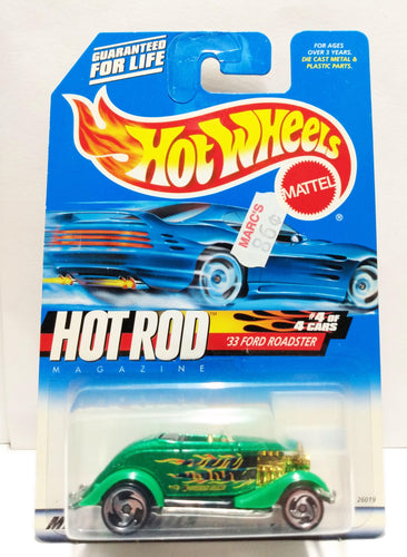 Hot Wheels Hot Rod Magazine '33 Ford Roadster Convertible 2000 #008 - TulipStuff