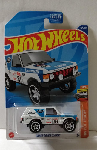 Hot Wheels HW Hot Trucks Range Rover Classic 2021 White #245 - TulipStuff