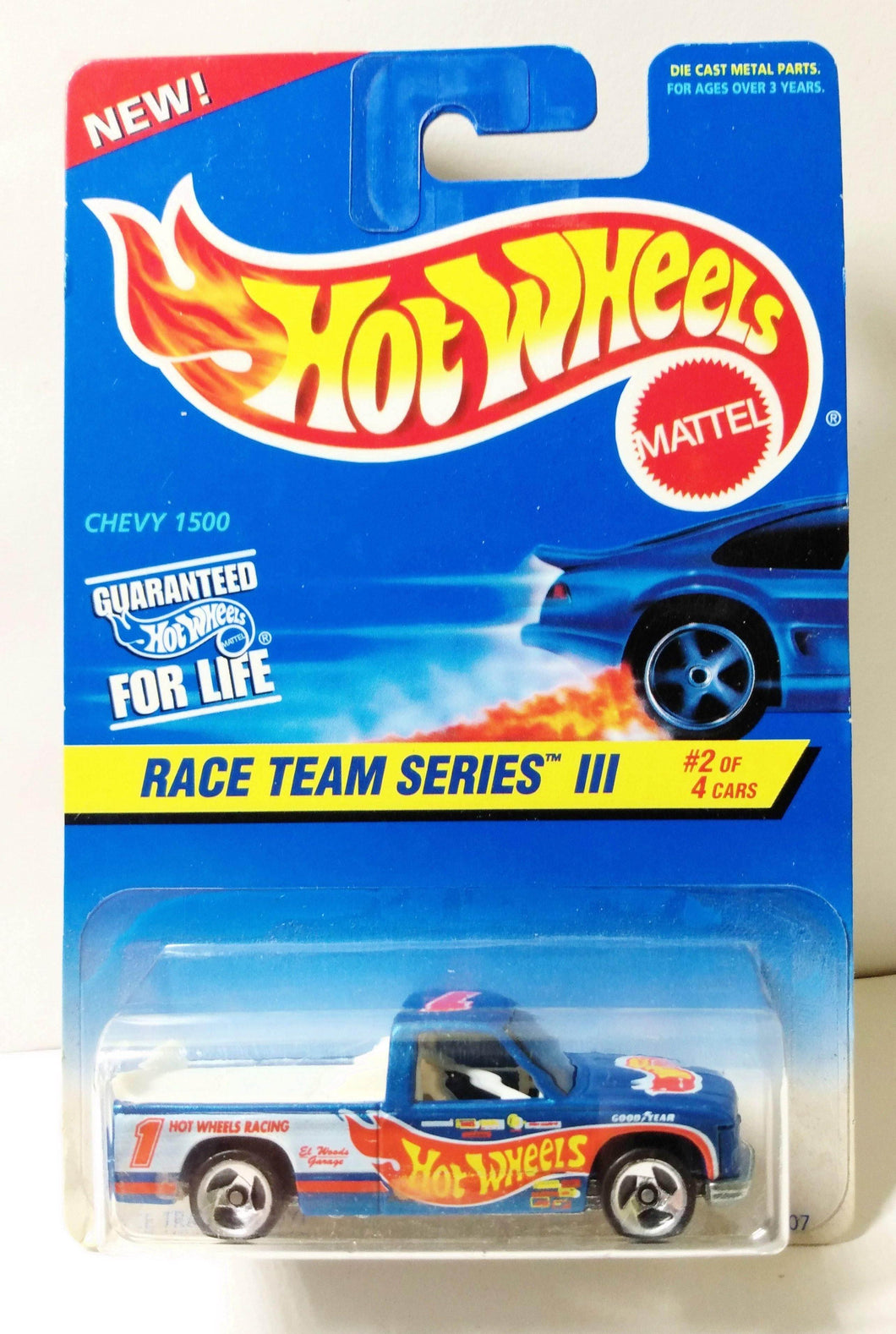 Hot Wheels Race Team Chevy 1500 Truck - 1:64 Scale Die Cast Vehicle