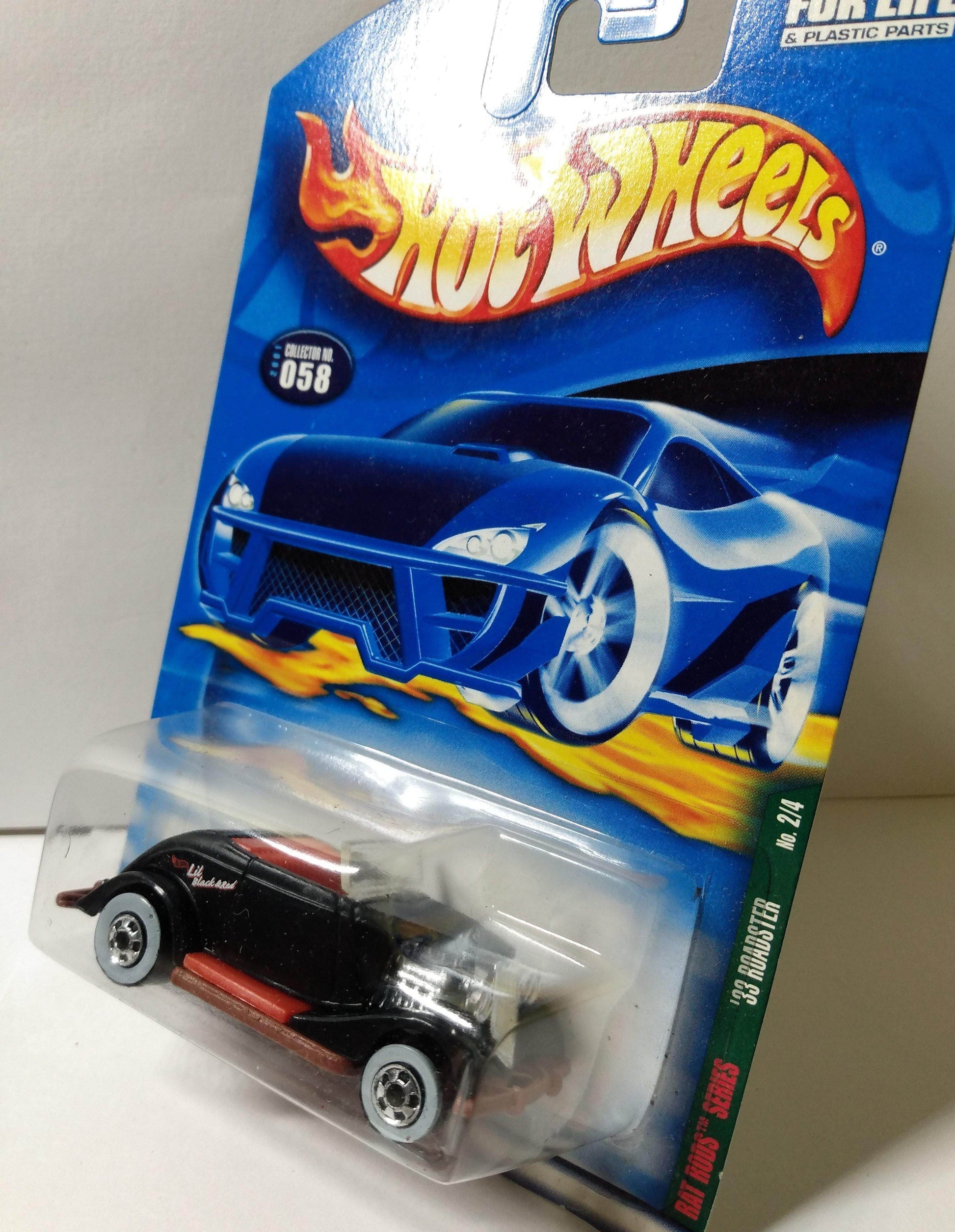 Hot Wheels Rat Rods '33 Ford Roadster Convertible Collector 2001 #058 - TulipStuff