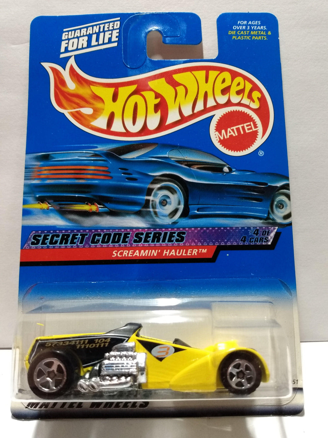 Hot Wheels Secret Code Screamin' Hauler 2000 Collector #048 Malaysia - TulipStuff