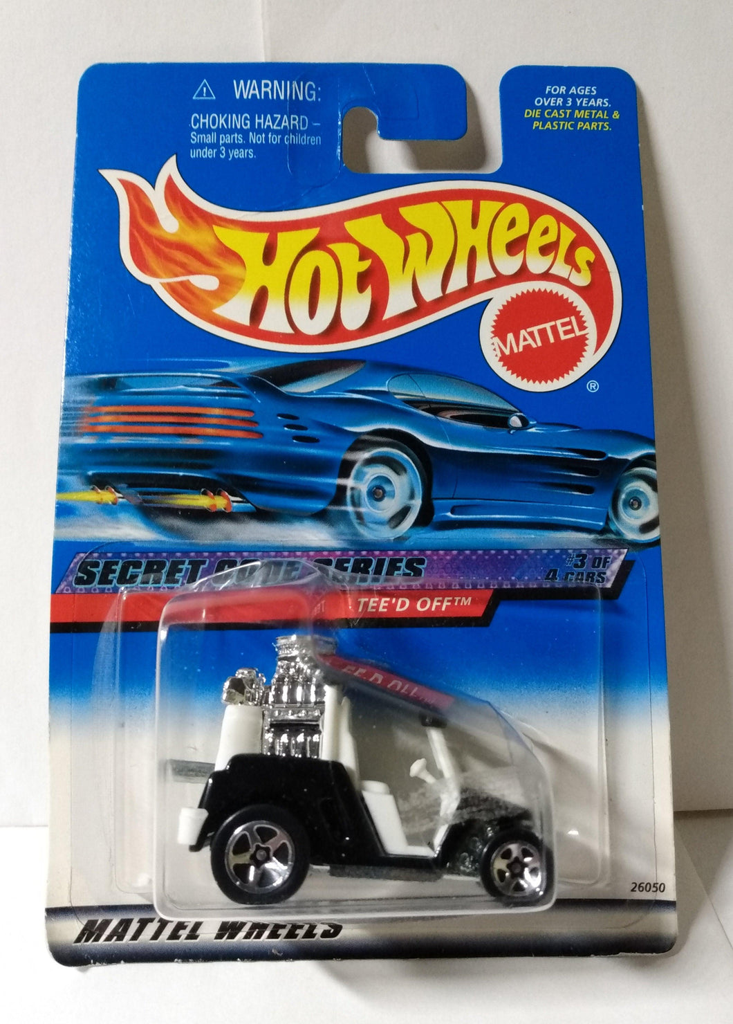 Hot Wheels Secret Code Tee'd Off Golf Cart Collector 2000 #047 - TulipStuff