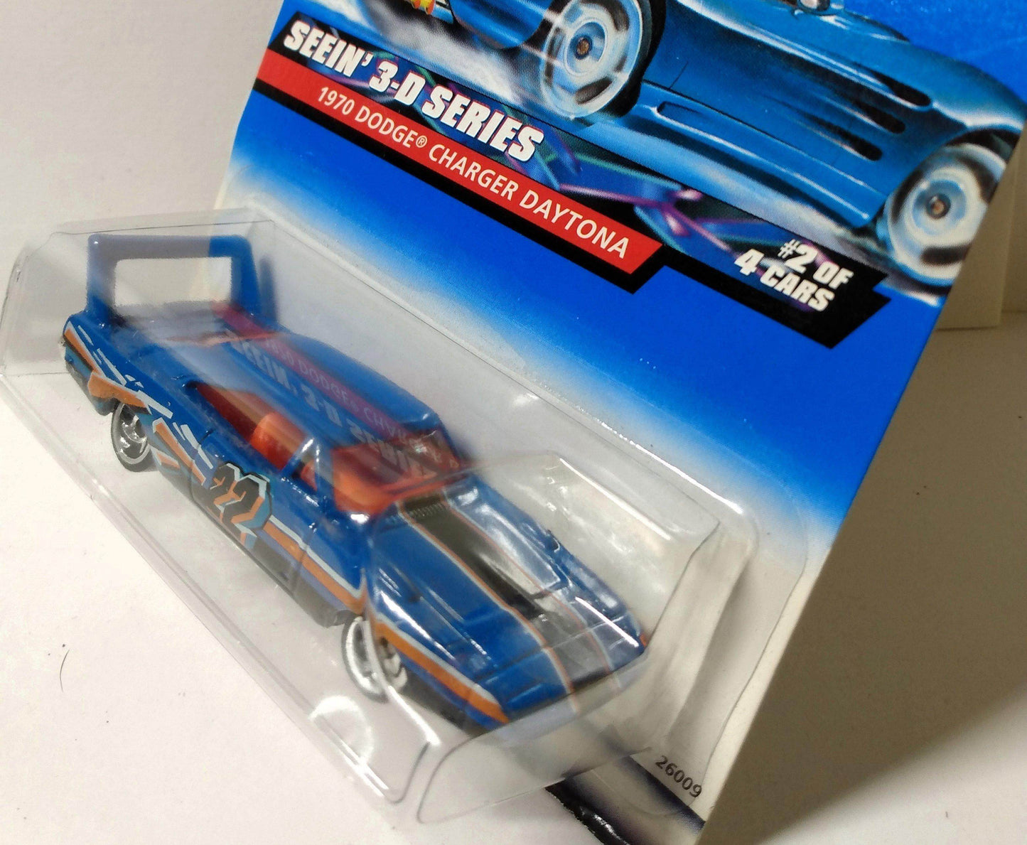 Hot Wheels Seein 3-D Series 1970 Dodge Charger Daytona 2000 #010 - TulipStuff