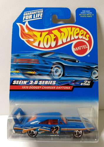 Hot Wheels Seein 3-D Series 1970 Dodge Charger Daytona 2000 #010 - TulipStuff