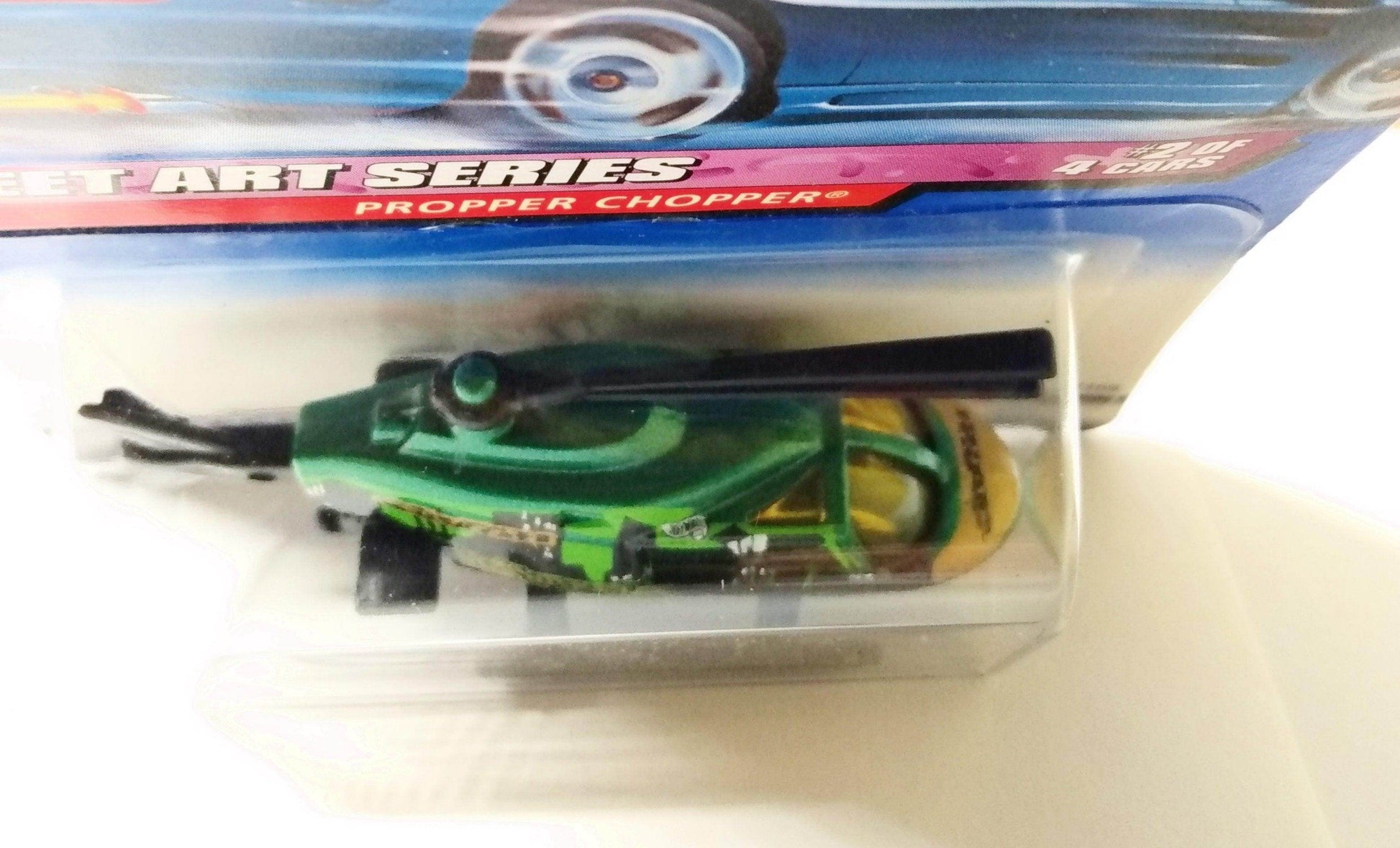 Hot Wheels Street Art Series Propper Chopper Helicopter 1998 - TulipStuff