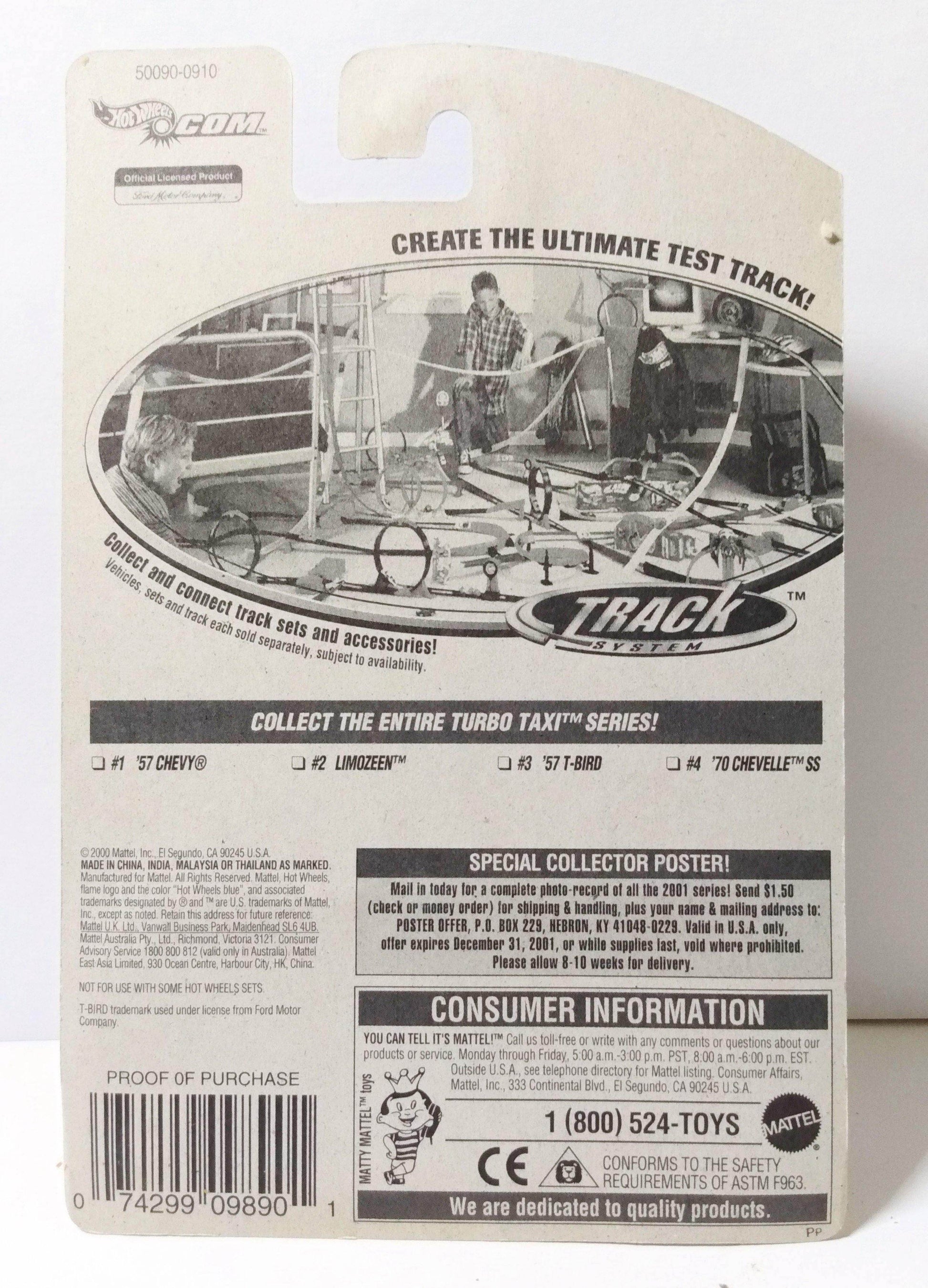 Hot Wheels Turbo Taxi Series '57 T-Bird 2001 Collector #055 - TulipStuff