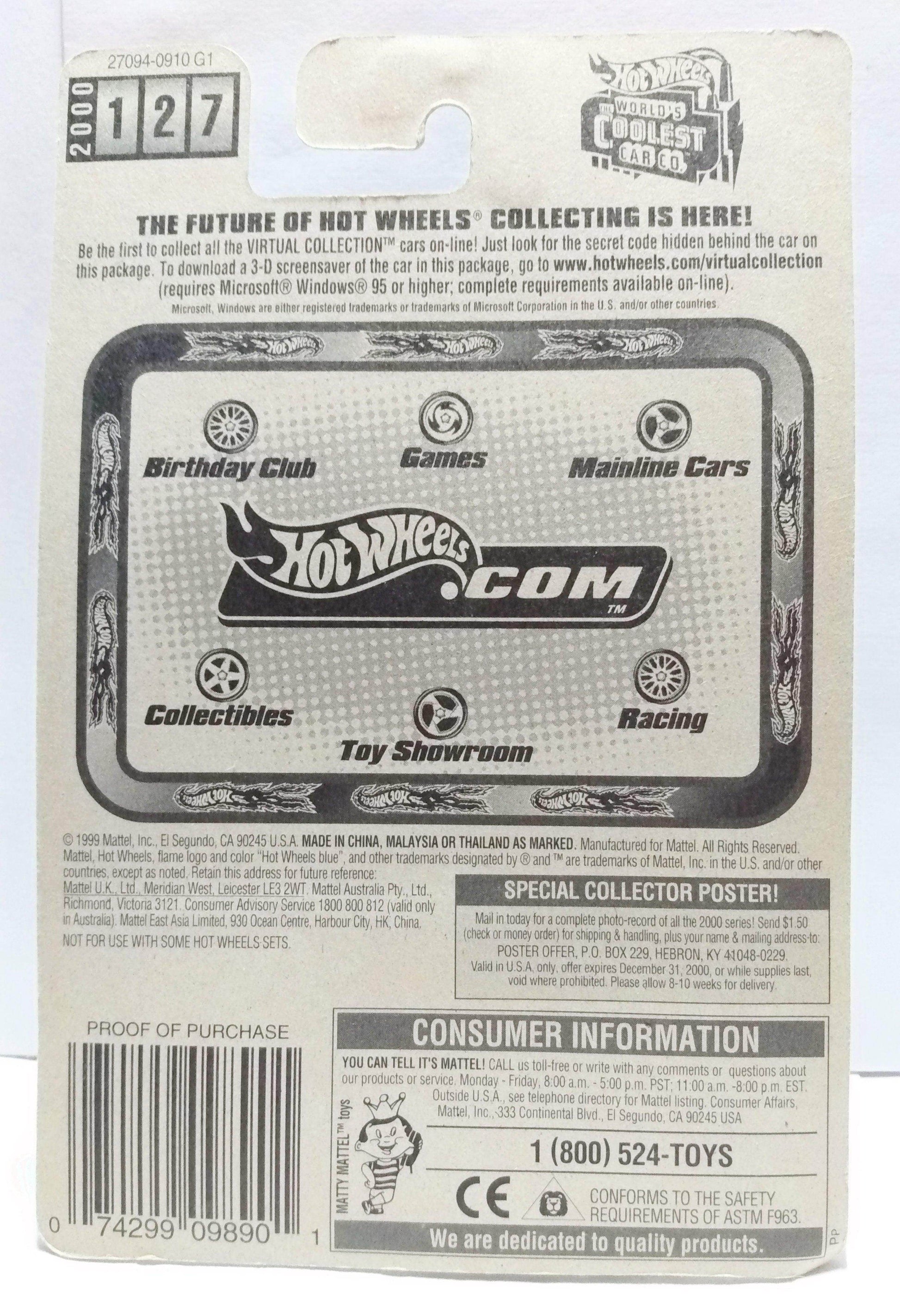 Hot Wheels Virtual Collection Track T 2000 Collector 127 - TulipStuff