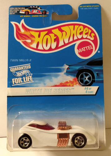 Hot Wheels White Ice Series Twin Mill II 1996 #564 - TulipStuff