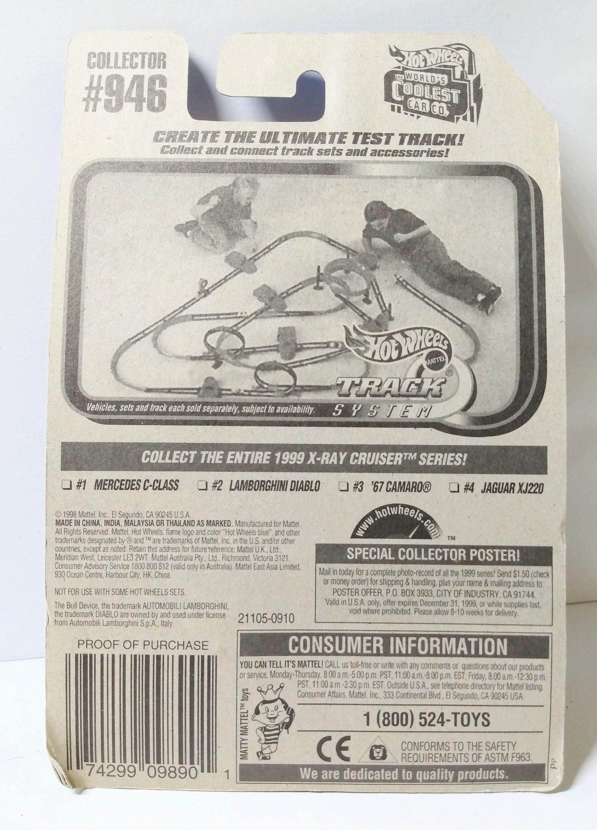 Hot Wheels X-Ray Cruiser Lamborghini Diablo Collector #946 1998 - TulipStuff