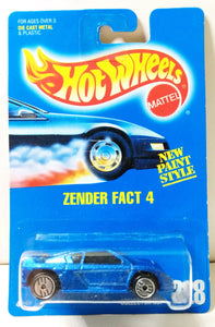 Hot Wheels Collector #228 Zender Fact 4 Sports Car Black Interior 1993 - TulipStuff