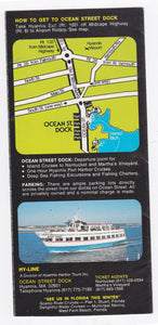 Hy-Line Nantucket Martha's Vineyard Island Cruises 1976 Brochure - TulipStuff