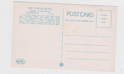 Curtis Hotel Minneapolis Minnesota Postcard 1930's Street Scene - TulipStuff