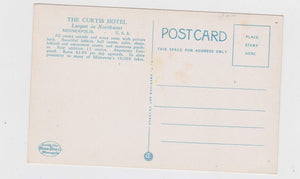 Curtis Hotel Minneapolis Minnesota Postcard 1930's Street Scene - TulipStuff