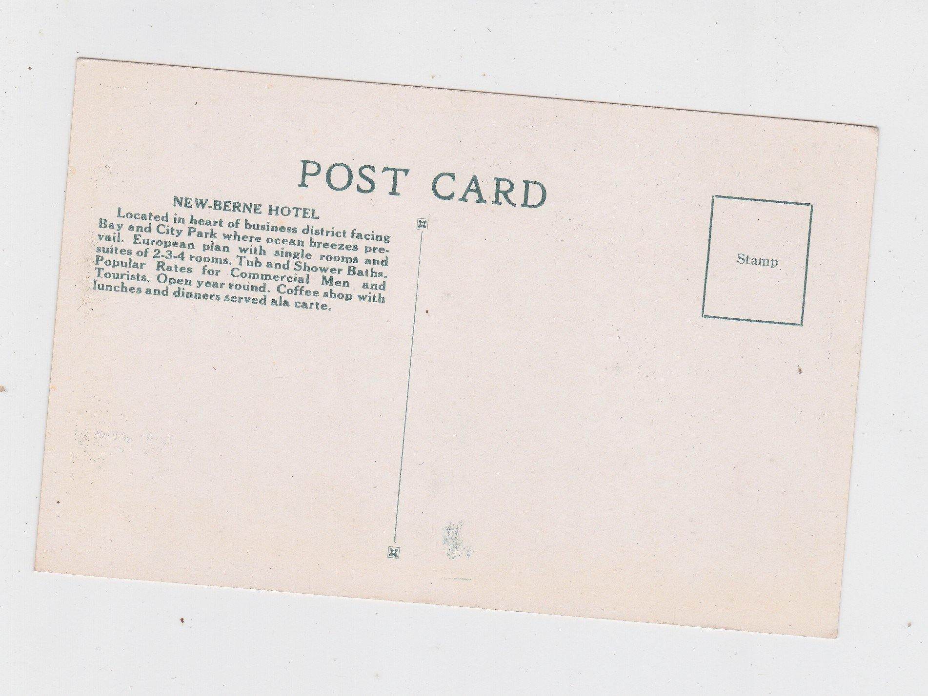 New Berne Hotel Miami Florida 1930's Postcard NE Second St and Bay Shore Dr - TulipStuff