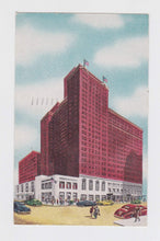 Load image into Gallery viewer, Hotel Sherman Chicago Illinois 1940&#39;s Linen Postcard Street Scene - TulipStuff
