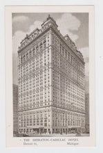 Load image into Gallery viewer, Sheraton-Cadillac Hotel Detroit Michigan Postcard 1950&#39;s - TulipStuff
