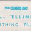 Chandris Lines RHMS Ellinis Berthing Plan Cruise Ship Deck Plans July 1972 - TulipStuff