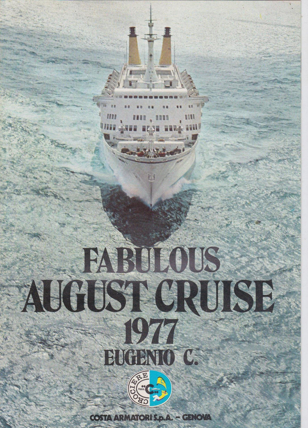 Costa Line Cruises Eugenio C August 1977 26 Day Caribbean Cruise Brochure - TulipStuff