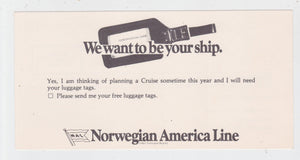 Norwegian America Line Cruise Ship M.S. Sagafjord European Cruises 1978 Brochure - TulipStuff