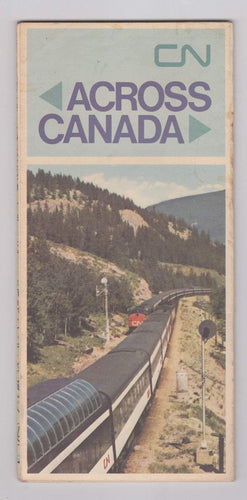 CN Across Canada 1969 Canadian National Railways Railroad Map Brochure - TulipStuff