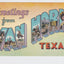 Greetings from Van Horn Texas Large Letter Linen Postcard 1940's - TulipStuff