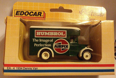 Edocar EA-4 Humbrol Airfix 1934 Dennis Van Made in England by Lledo 1986 - TulipStuff